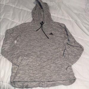 Adidas Heathered Gray Pullover Hoodie